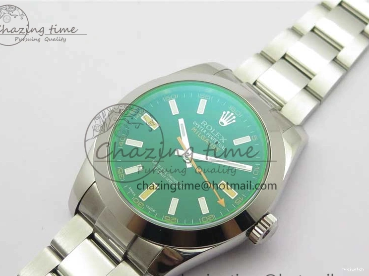 SH3131 GV on Black Bracelet Best ARF Dial Steel 1:1 Edition Milgauss 904L 116400 0803